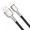 BASEUS Fast Charge Cafule duomenų perdavimo laidas - USB Type-A į Lightning - 480Mbps (2,4A PD) - 1m - Juodas