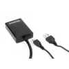 GEMBIRD A-VGA-HDMI-01 VGA į HDMI adapterio kabelis, USB maitinamas, 15 cm, juodas