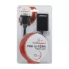 GEMBIRD A-VGA-HDMI-01 VGA į HDMI adapterio kabelis, USB maitinamas, 15 cm, juodas