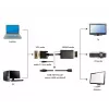 GEMBIRD A-VGA-HDMI-01 VGA į HDMI adapterio kabelis, USB maitinamas, 15 cm, juodas