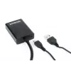 GEMBIRD A-VGA-HDMI-01 VGA į HDMI adapterio kabelis, USB maitinamas, 15 cm, juodas