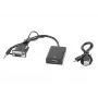 LANBERG vaizdo kabelio adapteris HDMI A tipo (standartinis) į VGA (D-Sub) 0,2 m juodas