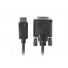 Vaizdo kabelio adapteris LANBERG DisplayPort (vyriškas) į DVI‑D (vyriškas), 1 m, juodas, palaiko 1080p