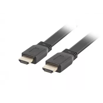 LANBERG HDMI kabelis - M/m V2.0 4k Plokščias - 1m Juodas