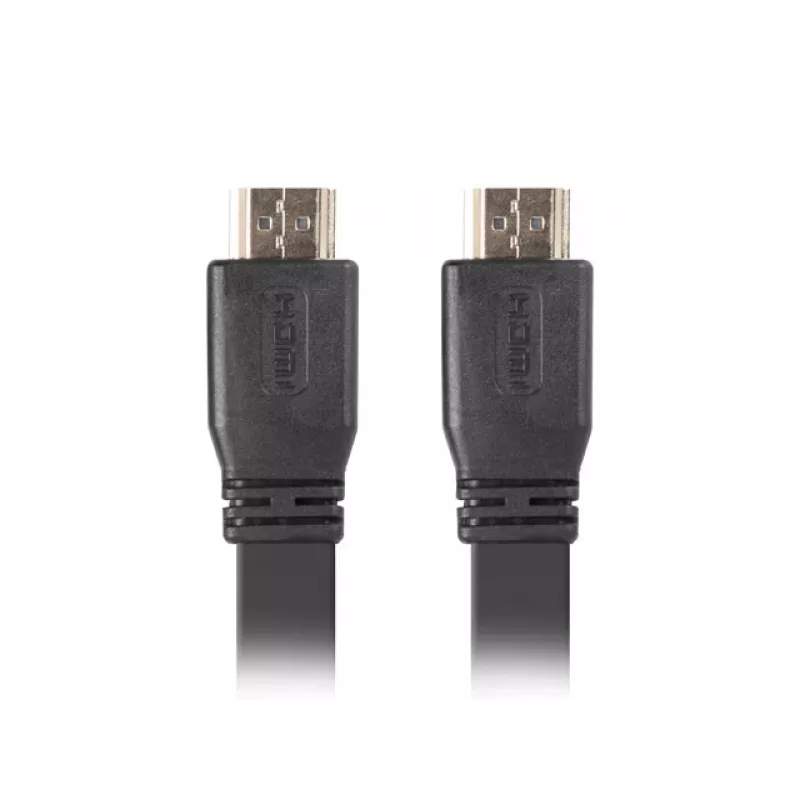 LANBERG HDMI kabelis - M/m V2.0 4k Plokščias - 1m Juodas