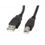 LANBERG USB-A(m)->USB-B(m) 2.0 laidas 5m Juodas