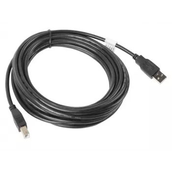 LANBERG USB-A(m)->USB-B(m) 2.0 laidas 5m Juodas
