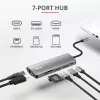 Trust Dalyx 7-in-1 USB-C adapteris HDMI, Ethernet, USB 3.2 Gen 1, kortelių skaitytuvas