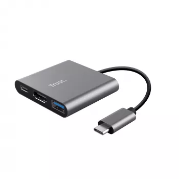 Trust Dalyx USB 3.2 Gen 1 (3.1 Gen 1) Type-C aliumininis, juodas