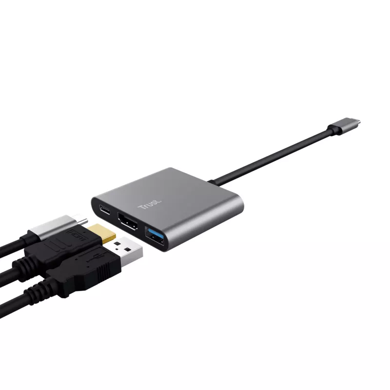 Trust Dalyx USB 3.2 Gen 1 (3.1 Gen 1) Type-C aliumininis, juodas