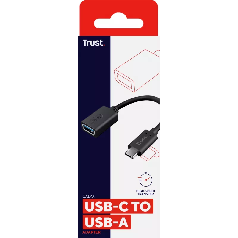 Trust 20967 USB laidas 0,09 m USB C USB A juodas