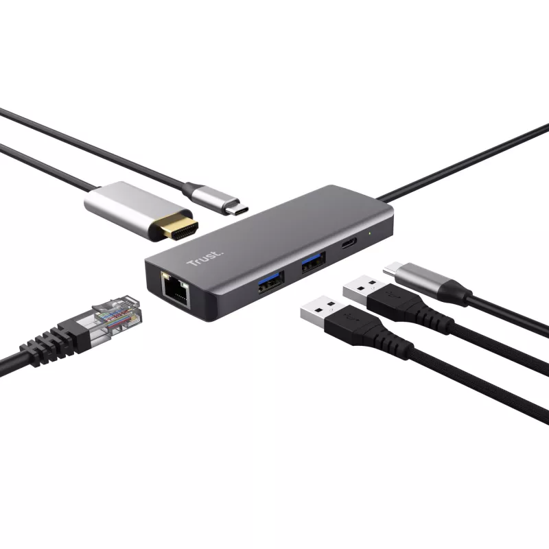 Trust Dalyx USB Type-C 1000 Mbit/s Sidabrinis