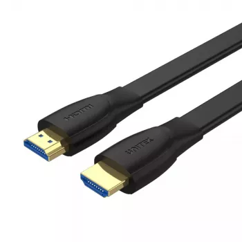HDMI kabelis Unitek C11063BK-2M 2 m, HDMI 2.0, 18 Gbit/s, 4K@60Hz, ARC, plokščias juodas