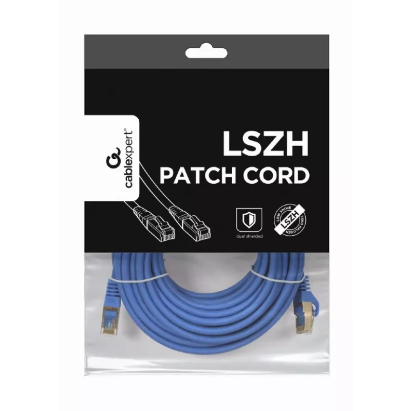 Tinklo kabelis Gembird PP6A-LSZHCU-20M RJ-45 Cat6a 20m Pilka