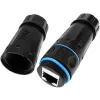 Techly IWP-MD C6-IP68T RJ-45 jungtis-prailgintuvas, juoda