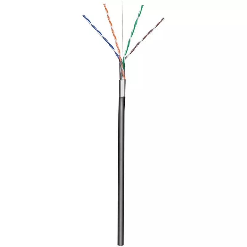 Techly F/UTP Cat.5E CCA 305m kietas lauko kabelis ITP8-RIS-0305LO
