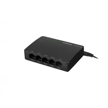 LANBERG Switch Dsp2-1005-12v 5x 1 Gb/s Nevaldomas Gigabit Ethernet Darbalaukio 12V