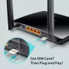 TP-Link Archer MR402 belaidis maršrutizatorius Fast Ethernet Dual-band (2,4 GHz / 5 GHz) 4G Juodas