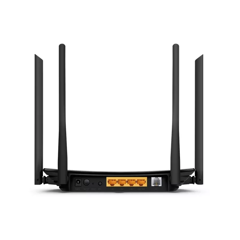 TP-Link Archer VR300 AC1200 belaidis VDSL/ADSL modeminis maršrutizatorius, Wi-Fi 5, dviejų juostų (2,4 GHz / 5 GHz), Ethernet LAN, VDSL2, juodas