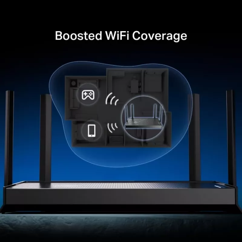 TP-Link Archer BE3600 belaidis maršrutizatorius 2,5 Gigabit Ethernet dviejų juostų (2,4 GHz / 5 GHz) juodas
