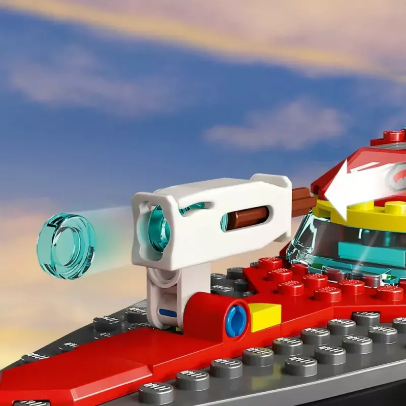 LEGO gaisrinis gelbėjimo kateris 60373 – City serija, 144 detalės, 3 minifigūrėlės, nuo 5 metų