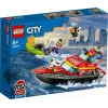 LEGO gaisrinis gelbėjimo kateris 60373 – City serija, 144 detalės, 3 minifigūrėlės, nuo 5 metų