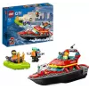LEGO gaisrinis gelbėjimo kateris 60373 – City serija, 144 detalės, 3 minifigūrėlės, nuo 5 metų