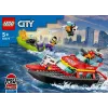 LEGO gaisrinis gelbėjimo kateris 60373 – City serija, 144 detalės, 3 minifigūrėlės, nuo 5 metų