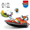 LEGO gaisrinis gelbėjimo kateris 60373 – City serija, 144 detalės, 3 minifigūrėlės, nuo 5 metų