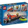 LEGO gaisrinis gelbėjimo kateris 60373 – City serija, 144 detalės, 3 minifigūrėlės, nuo 5 metų