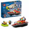 LEGO gaisrinis gelbėjimo kateris 60373 – City serija, 144 detalės, 3 minifigūrėlės, nuo 5 metų