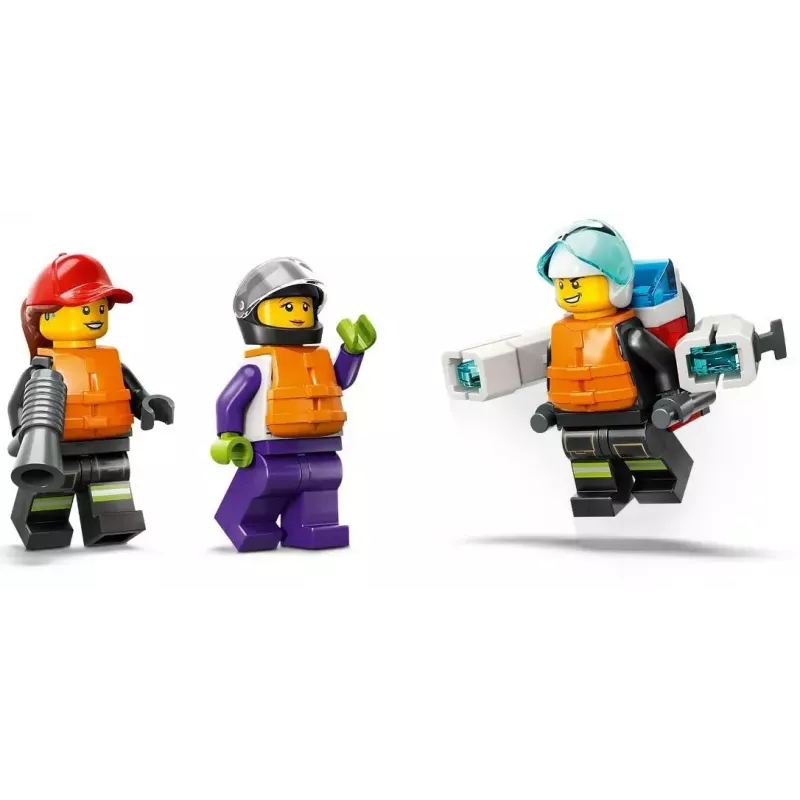 LEGO gaisrinis gelbėjimo kateris 60373 – City serija, 144 detalės, 3 minifigūrėlės, nuo 5 metų