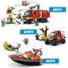 LEGO gaisrinis gelbėjimo kateris 60373 – City serija, 144 detalės, 3 minifigūrėlės, nuo 5 metų