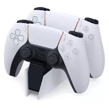 Įkrovimo stotelė Sony DualSense 2 valdikliams PS5, balta, užspaudžiama