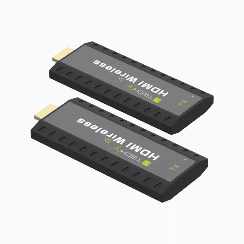 Techly IDATA HDMI-WL53 HDMI belaidis siųstuvas ir imtuvas, juodas