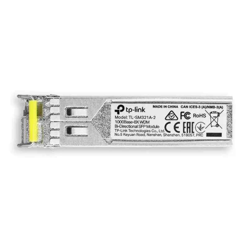 TP-Link TL-SM321A Gigabit vienmodis WDM dvikryptis SFP modulis, 1250 Mbit/s, SFP, LC (UPC), 9/125 µm, BX