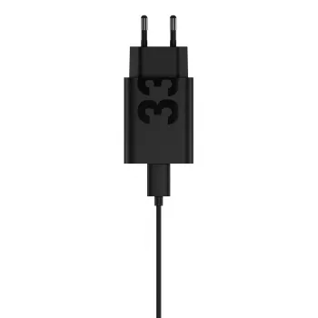 Įkrovimo adapteris Motorola TurboPower 33W USB‑C GaN juodas, 1 m laidas, EU kištukas