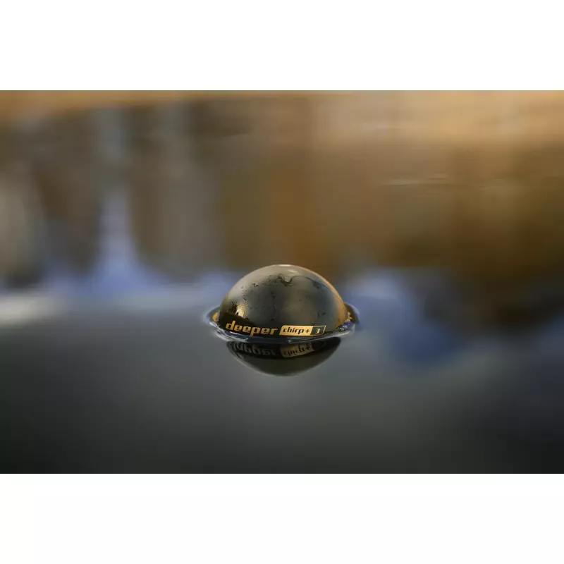 Nešiojamas žvejybos sonaras Deeper Smart Sonar CHIRP+3 Wi‑Fi — metamas belaidis sonaras, max gylis 100 m, kūgio kampai 47°/20°/7°, Wi‑Fi, GPS/GLONASS