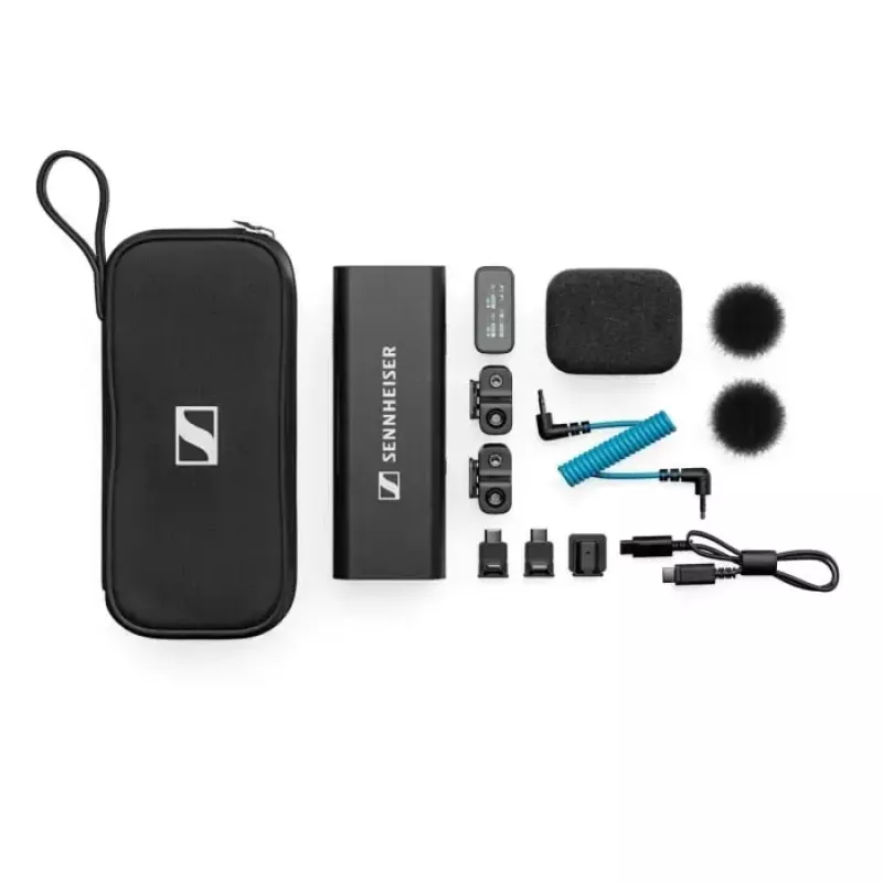 Kondensatorinis belaidis mikrofonų rinkinys Sennheiser PROFILE Wireless 2 kanalų – įvairiakryptis, 48 kHz, 245 m atstumas, 7 h baterija