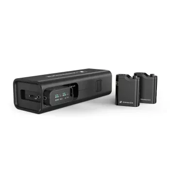 Kondensatorinis belaidis mikrofonų rinkinys Sennheiser PROFILE Wireless 2 kanalų – įvairiakryptis, 48 kHz, 245 m atstumas, 7 h baterija