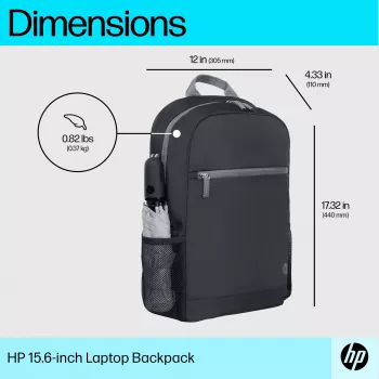 HP 15.6 colių nešiojamojo kompiuterio kuprinė, 370 g