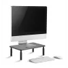 Grindinis monitoriaus stovas GEMBIRD MS-TABLE-01 — vienam ekranui, 20 kg, juodas, reguliuojamas aukštis 100–140 mm