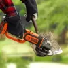Kampinis šlifuoklis Black & Decker BCG720N – belaidis 18V Li-Ion, 12,5 cm diskas, iki 8600 aps./min., 3 rankenos padėtys