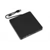 Išorinis optinis diskų įrenginys IBOX IED03 DVD±RW USB 3.1 Gen1 (USB-C) Juodas, dėklas, 24x CD / 8x DVD