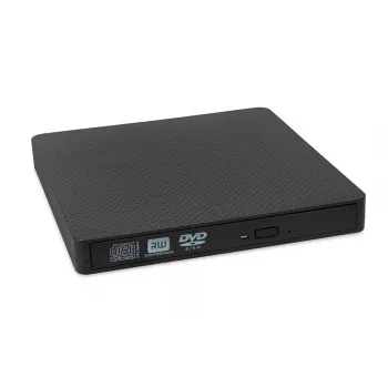 Išorinis optinis diskų įrenginys IBOX IED03 DVD±RW USB 3.1 Gen1 (USB-C) Juodas, dėklas, 24x CD / 8x DVD