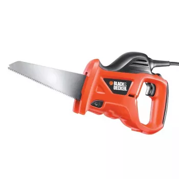 Pjūklas Black & Decker KS880EC-QS – rankinis pjūklas, geležtės ilgis 23,9 cm, ergonomiška rankena, oranžinė