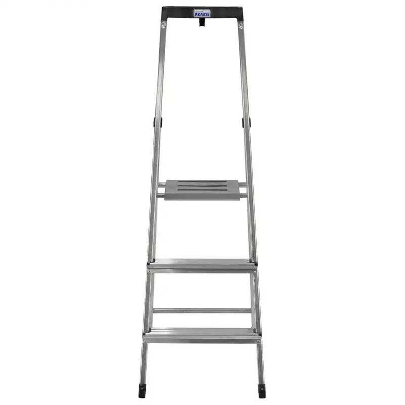 Krausės 126313 sulankstomos kopėčios – 3 laiptelių aliumininės, maks. aukštis 140 cm, apkrova 150 kg