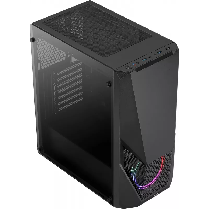 Korpusas AEROCOOL Zauron Midi Tower Black