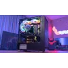 Korpusas AEROCOOL Graphite-G-BK-v2, juodas, ATX/Micro-ATX/Mini-ITX, priekyje 2×140mm + gale 1×140mm