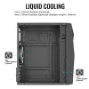 Korpusas AEROCOOL Raider Mini G V3, Mini-ITX / microATX, juodas, šoninis langas, žalias LED, max GPU 285 mm, CPU aušintuvas 159 mm